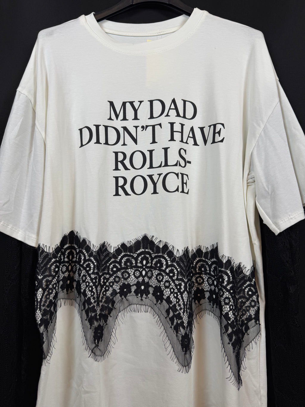 T-shirt "My dad didn't have Rolls-Royce"