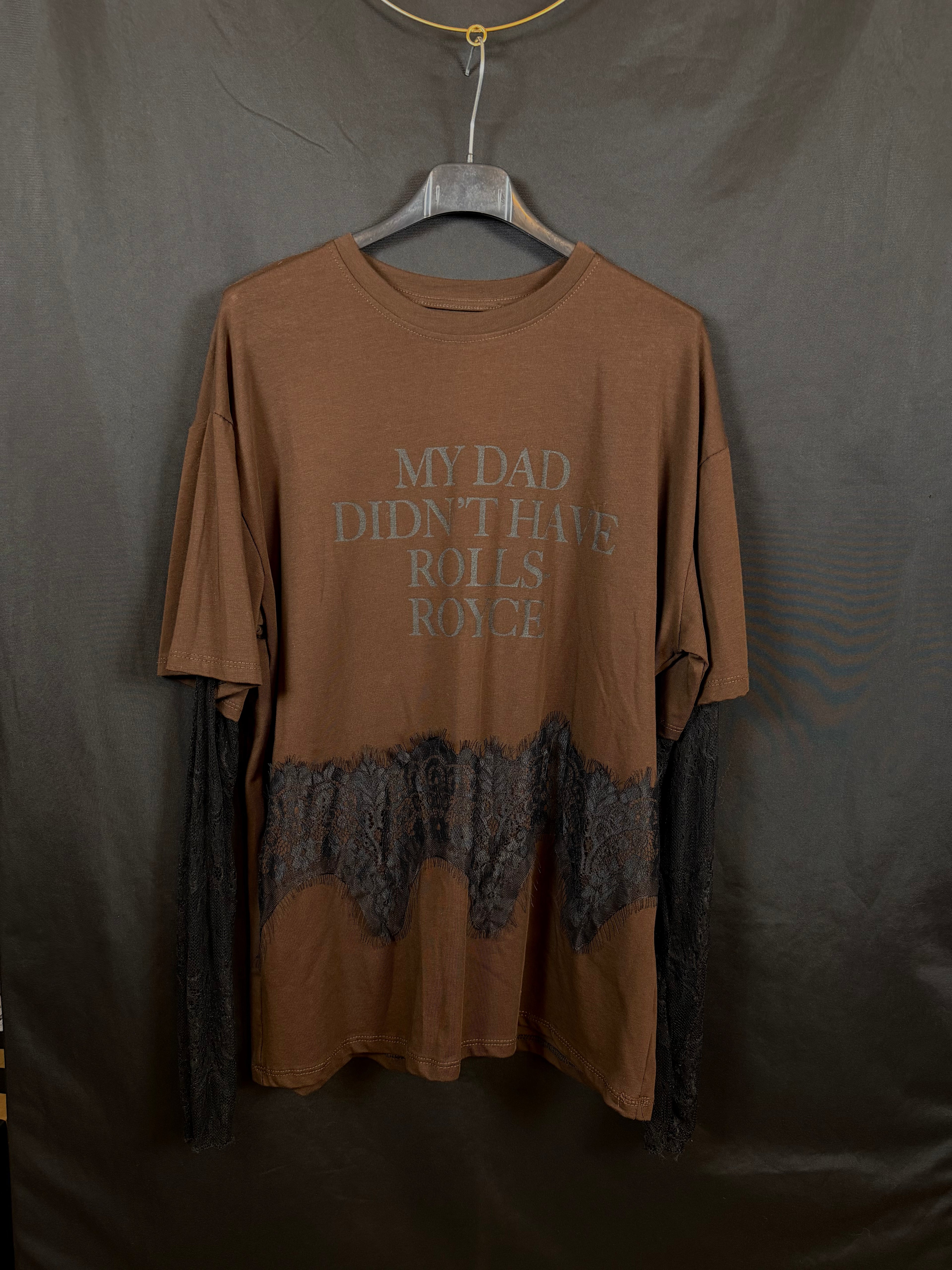 T-shirt "My dad didn't have Rolls-Royce"