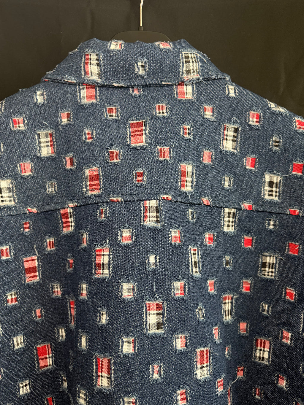 Giacchetta denim scacchi