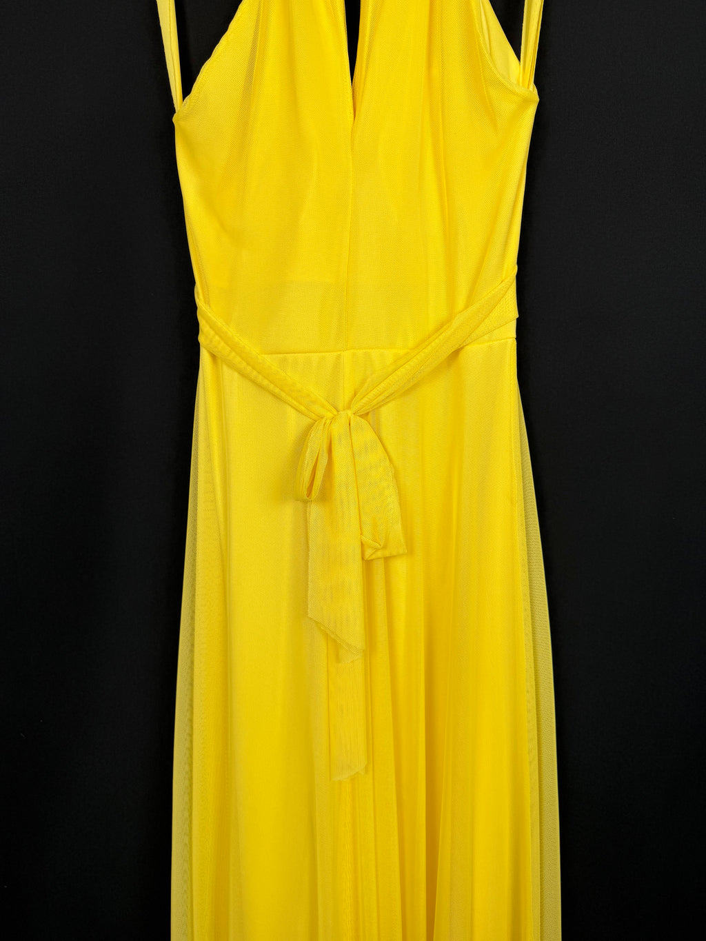 Abito tulle girocollo