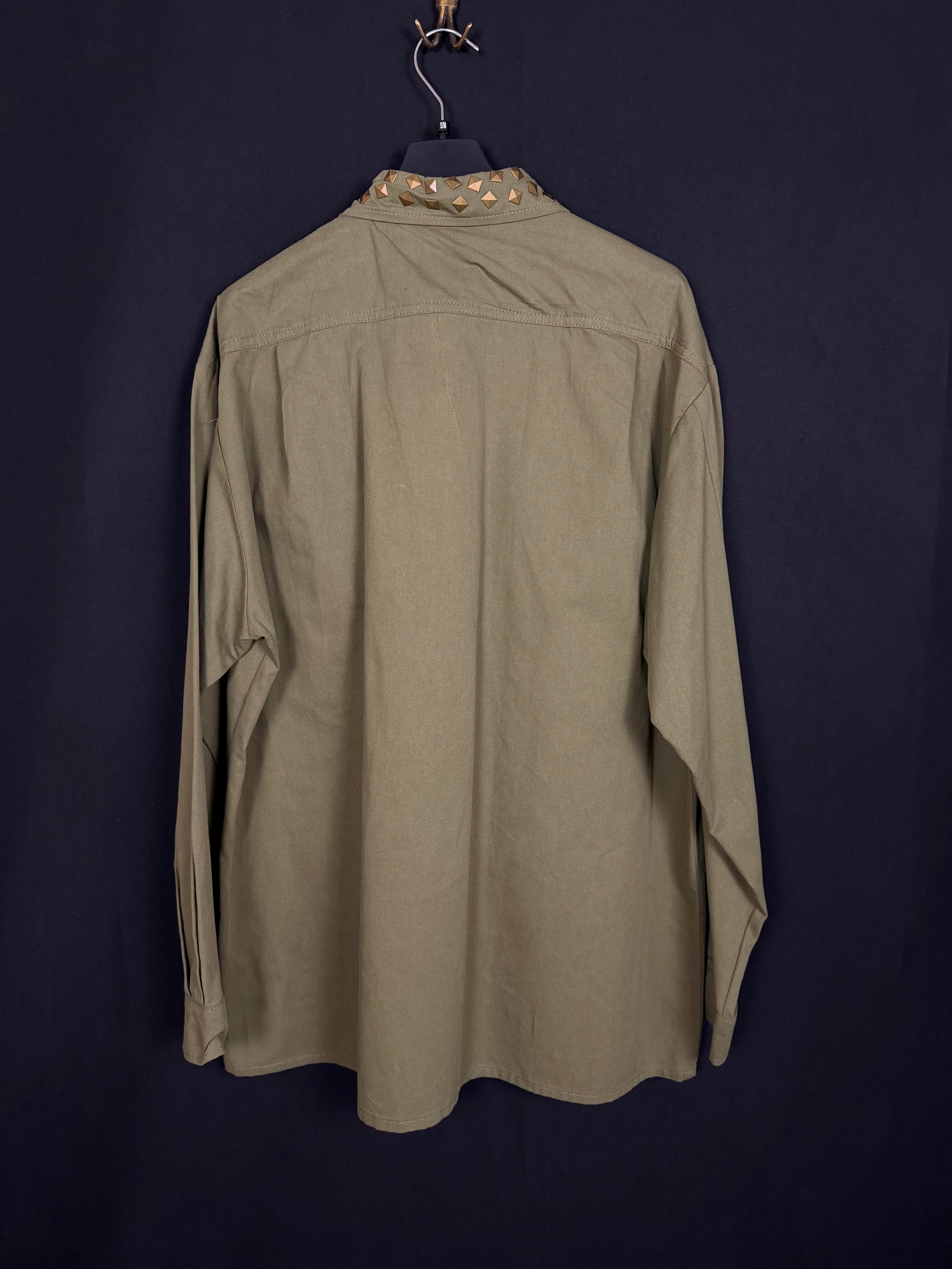 Camicia verdone frange