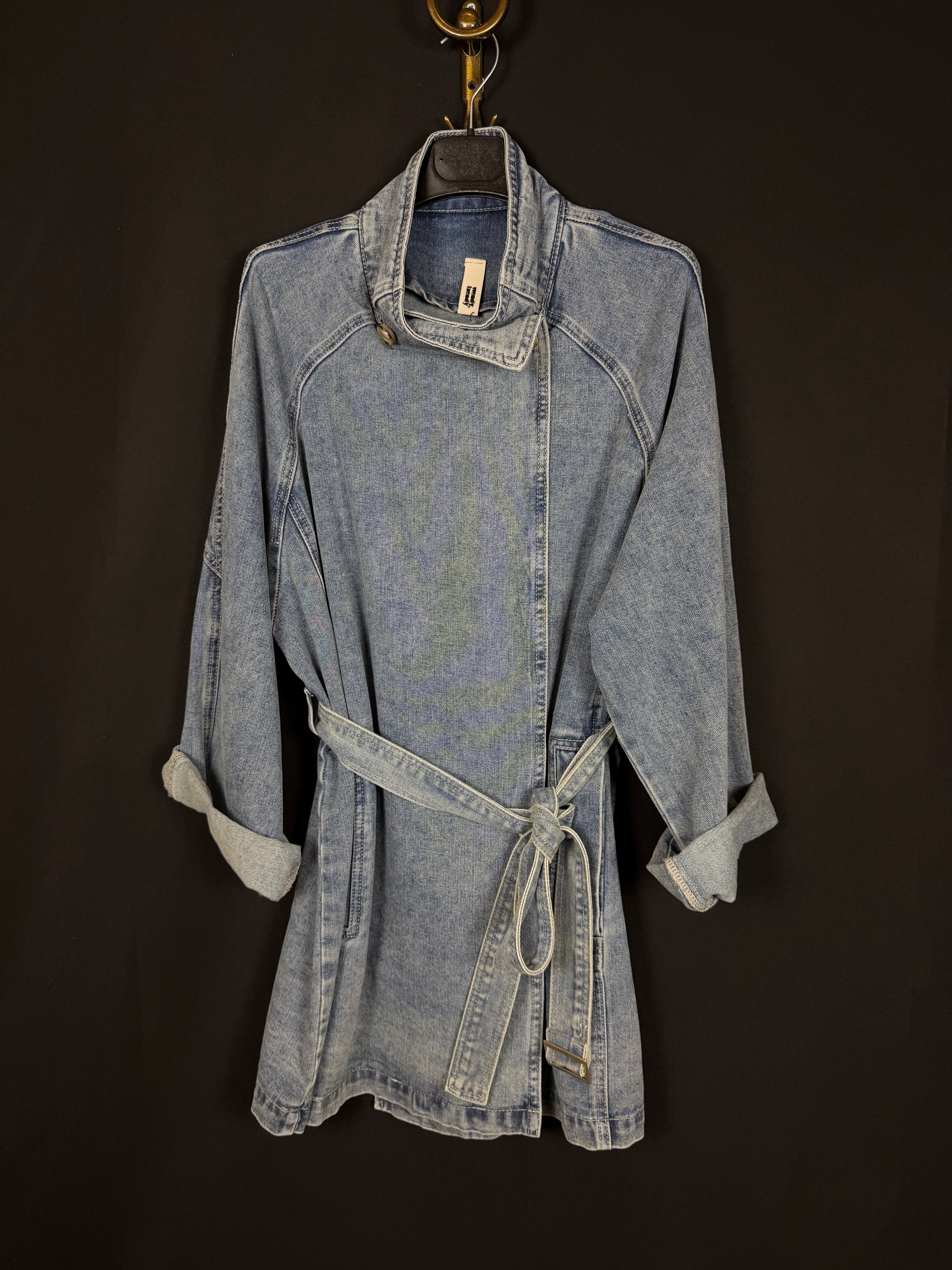giacca urban long denim