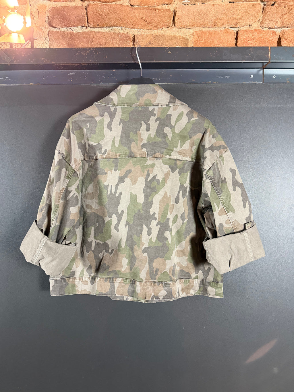 Giacchetta denim camouflage